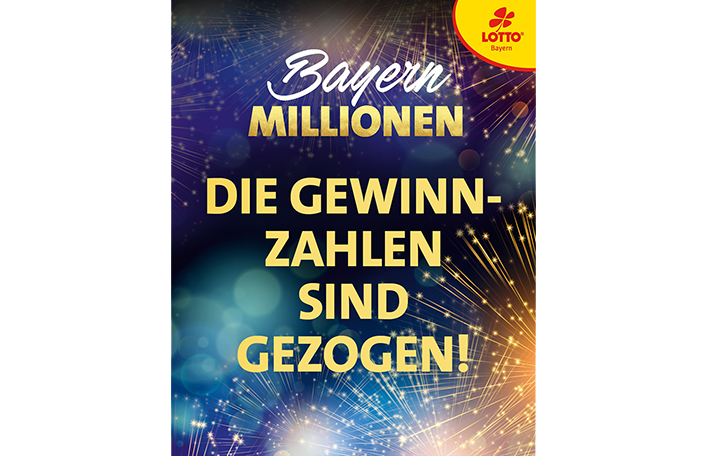 Grafik BayernMILLIONEN Gewinnzahlen gezogen