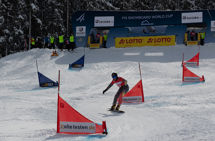 Impression vom Snowboard-Weltcup am Götschen. Foto: Johannes Jank / Snowboard Germany
