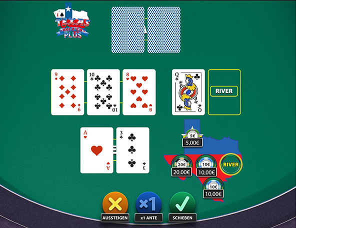 Virtuelles Poker gegen die Bank. © Staatliche Lotterie- und Spielbankverwaltung