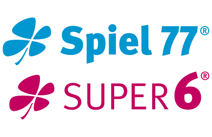 Logos Spiel 77 und SUPER 6. Grafik: SLSV