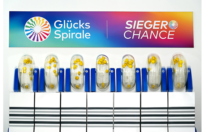 Ziehungsgerät GlücksSpirale. Foto: SLSV