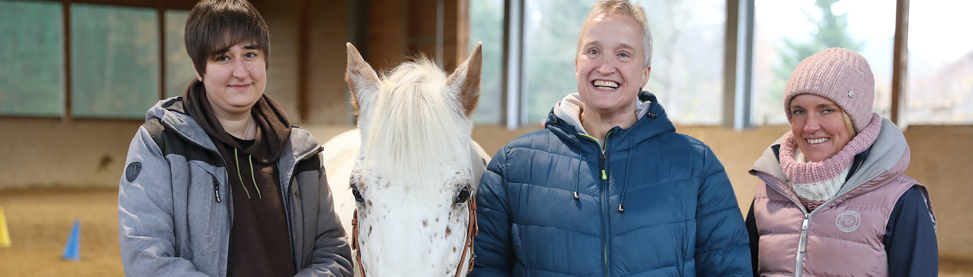 Reittherapie in Aschau. Foto: SLSV