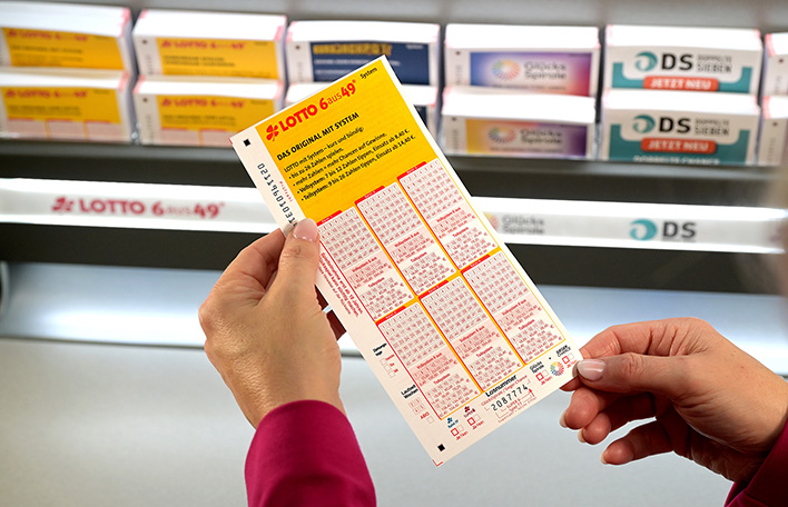 Spielschein LOTTO 6aus49 System, Ansicht Terminal. Foto: SLSV