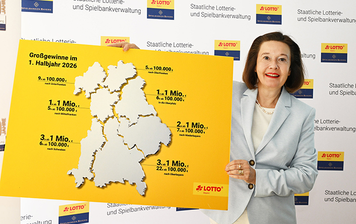 Positive Halbjahresbilanz der Staatlichen Lotterie- und Spielbankverwaltung: